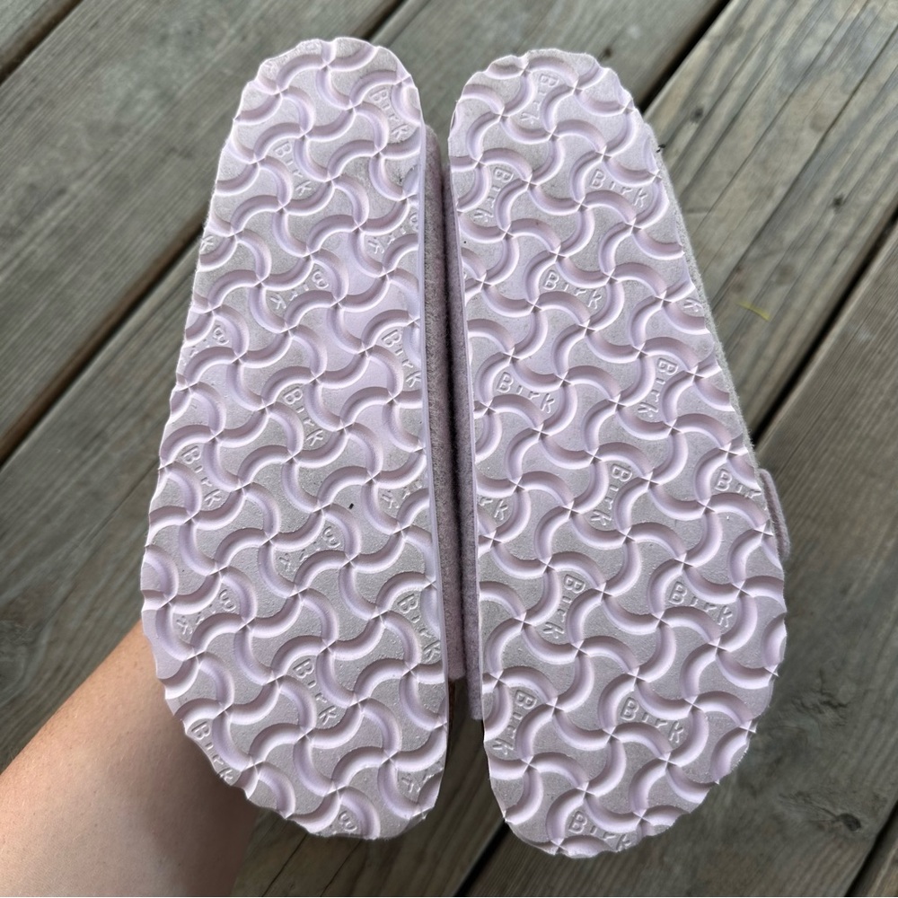 Birkenstock Arizona Happy Lamb Wool Felt Sandals 6 37 - Picture 7 of 12
